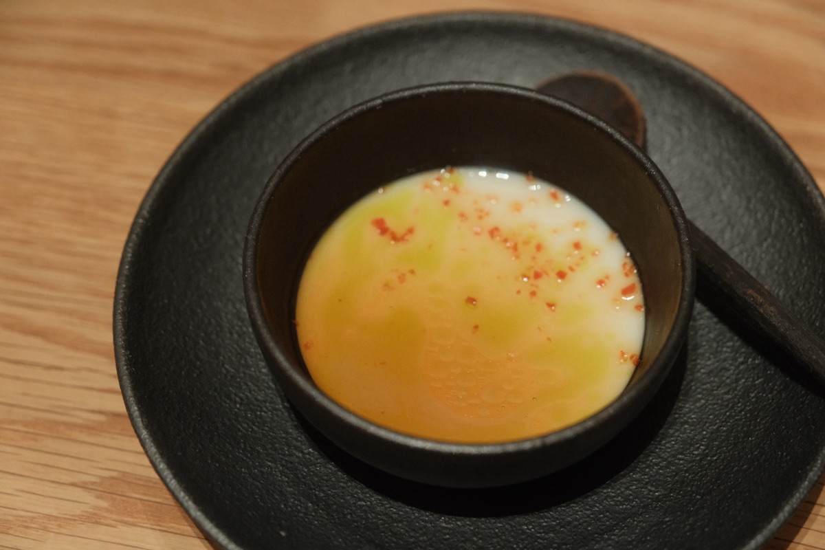 Homemade tofu with aged soy sauce