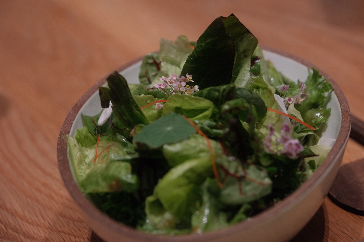 Smart farm salad greens grown at HMGICS