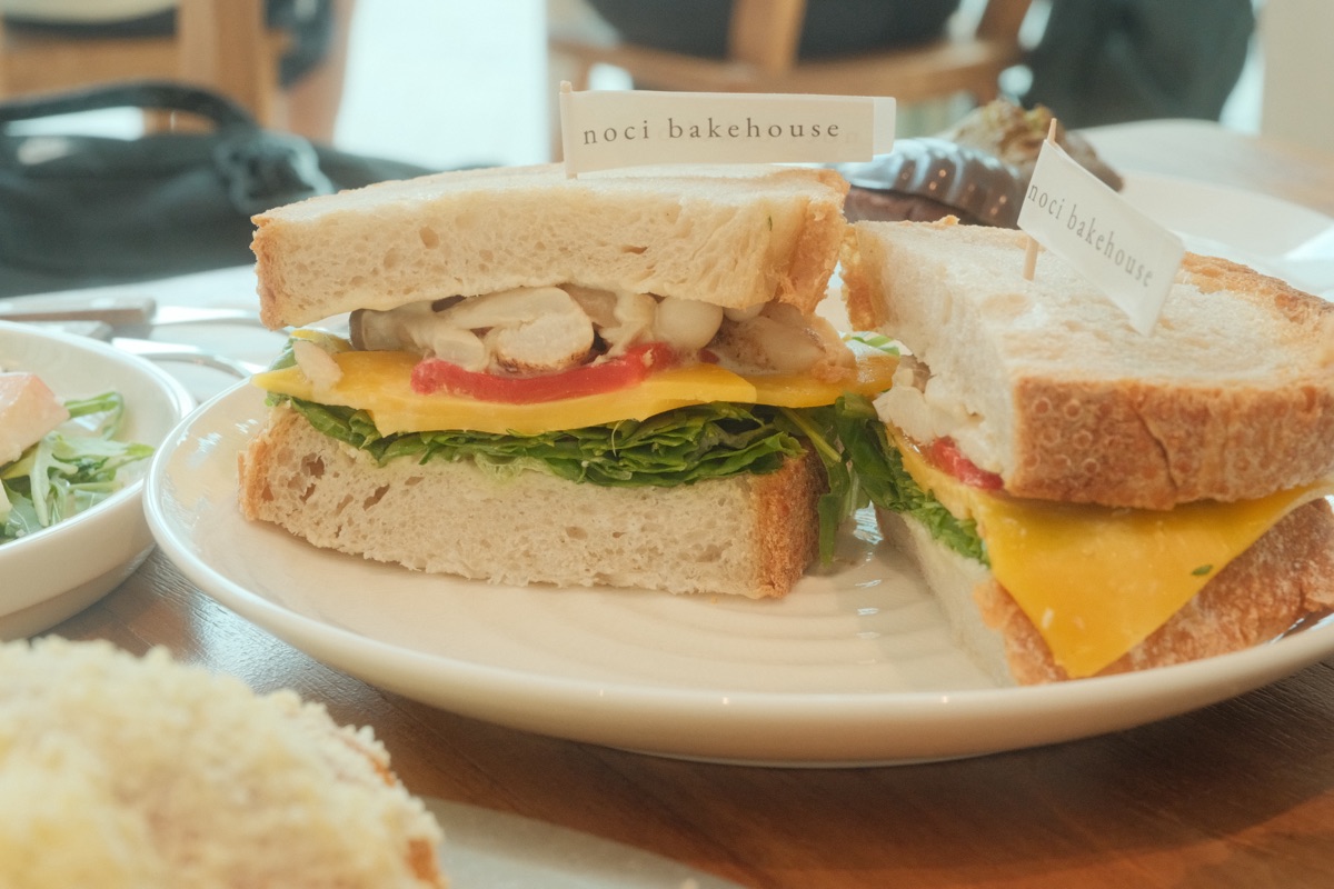 Chicken sandwich at Noci Bakehouse