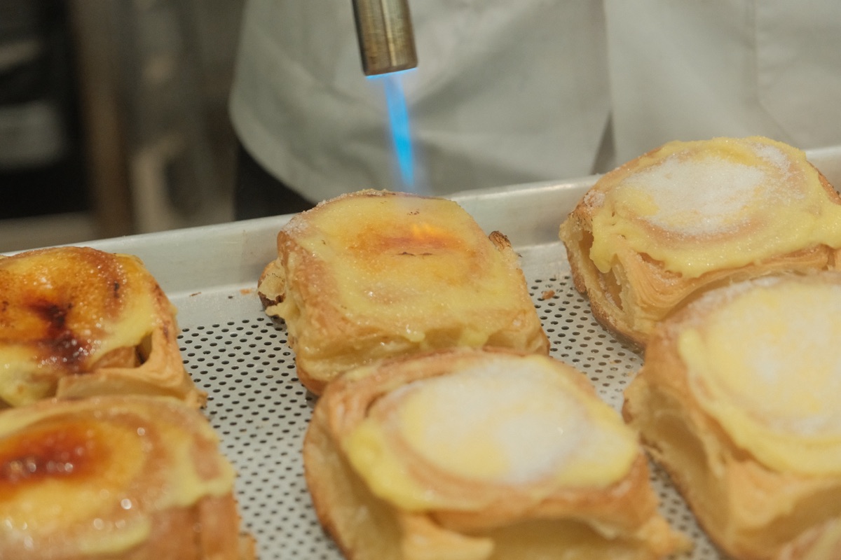 Creme brulee danish at Noci Bakehouse