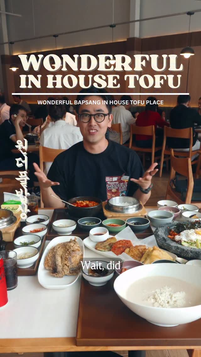 Wonderful Bapsang: Singapore's First Korean Restaurant with a Fresh Tofu Station